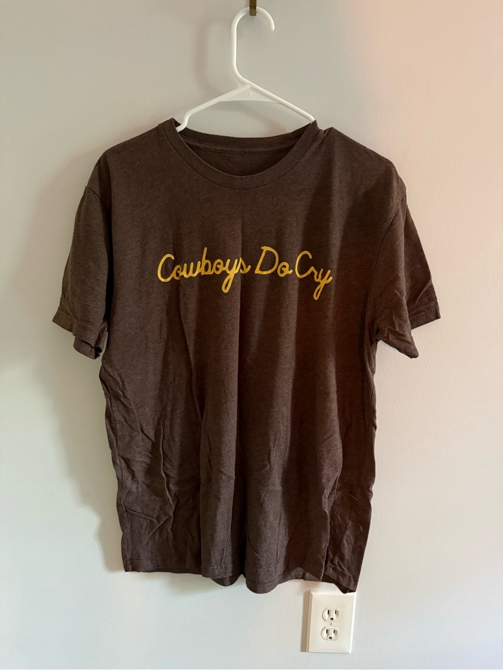 Cowboys Do Cry Brown Graphic Tee